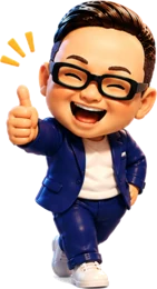 親指を立てて笑う男性